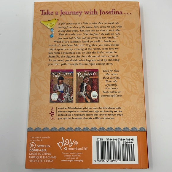 3/$15 AMERICAN GIRL: Song of the Mockingbird. My Journey with Josefina - Picture 2 of 6